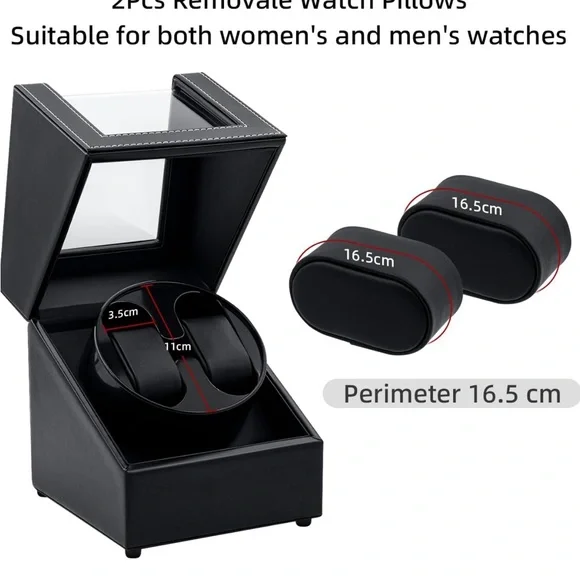 Black Watch Winder with Red Stitching - Picture 5 of 5